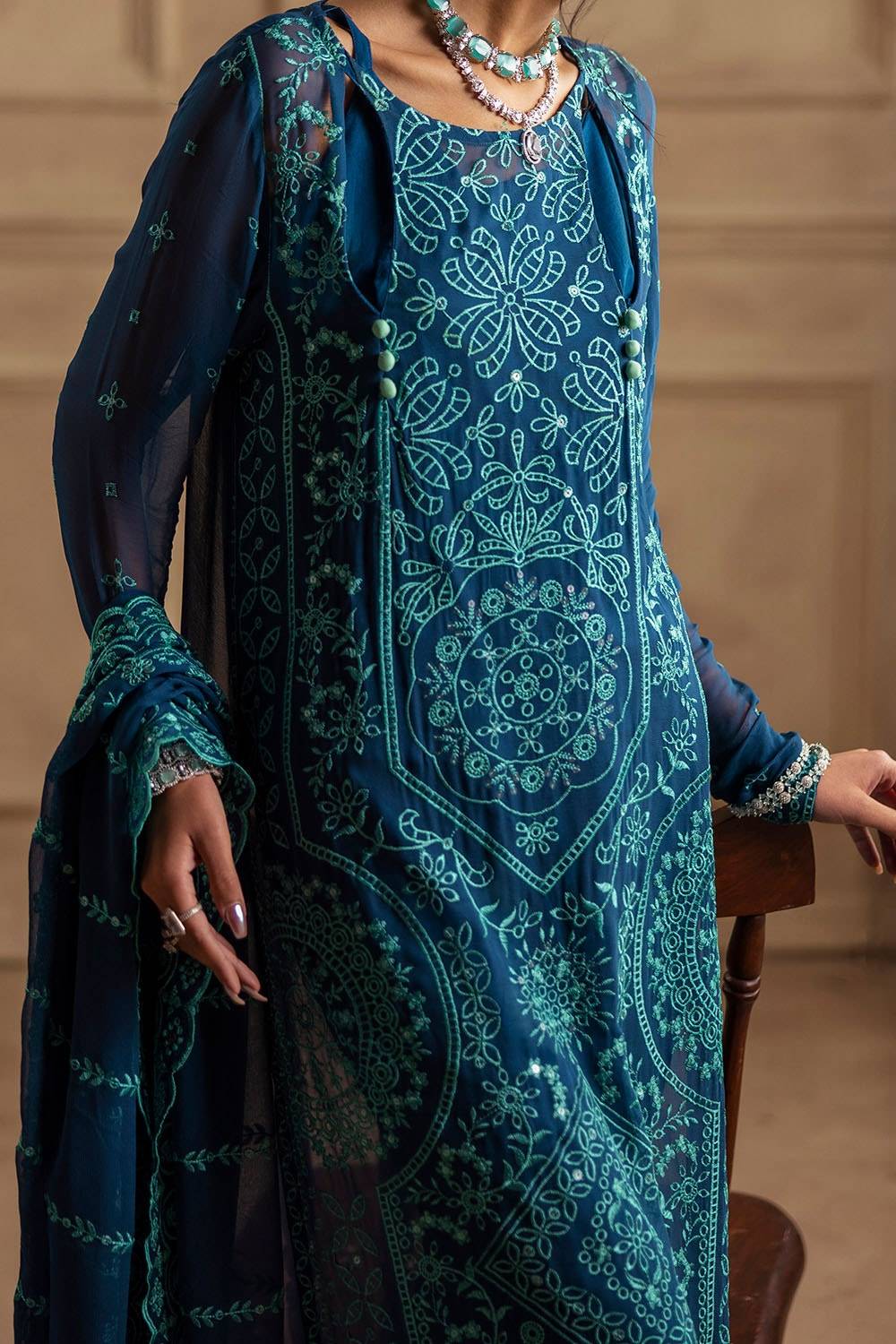 Gul Ahmed | Festive Eid 25 | LE-52004 by Maria Faisal - Registered Vendor of : Gul Ahmed - type : Ladies Clothes - 100% original wedding dresses