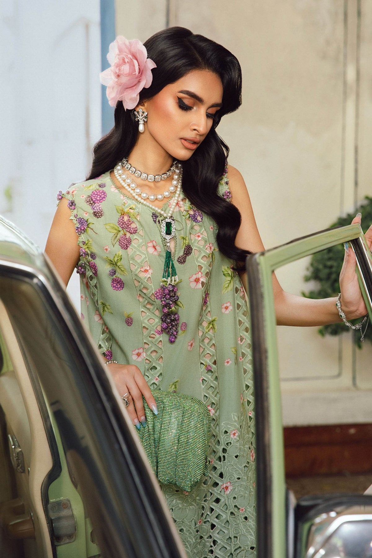 Maria B | M Prints Winter 25 | MPT-2706-A - Casual Dress - available at Maria Faisal in UK and USA.