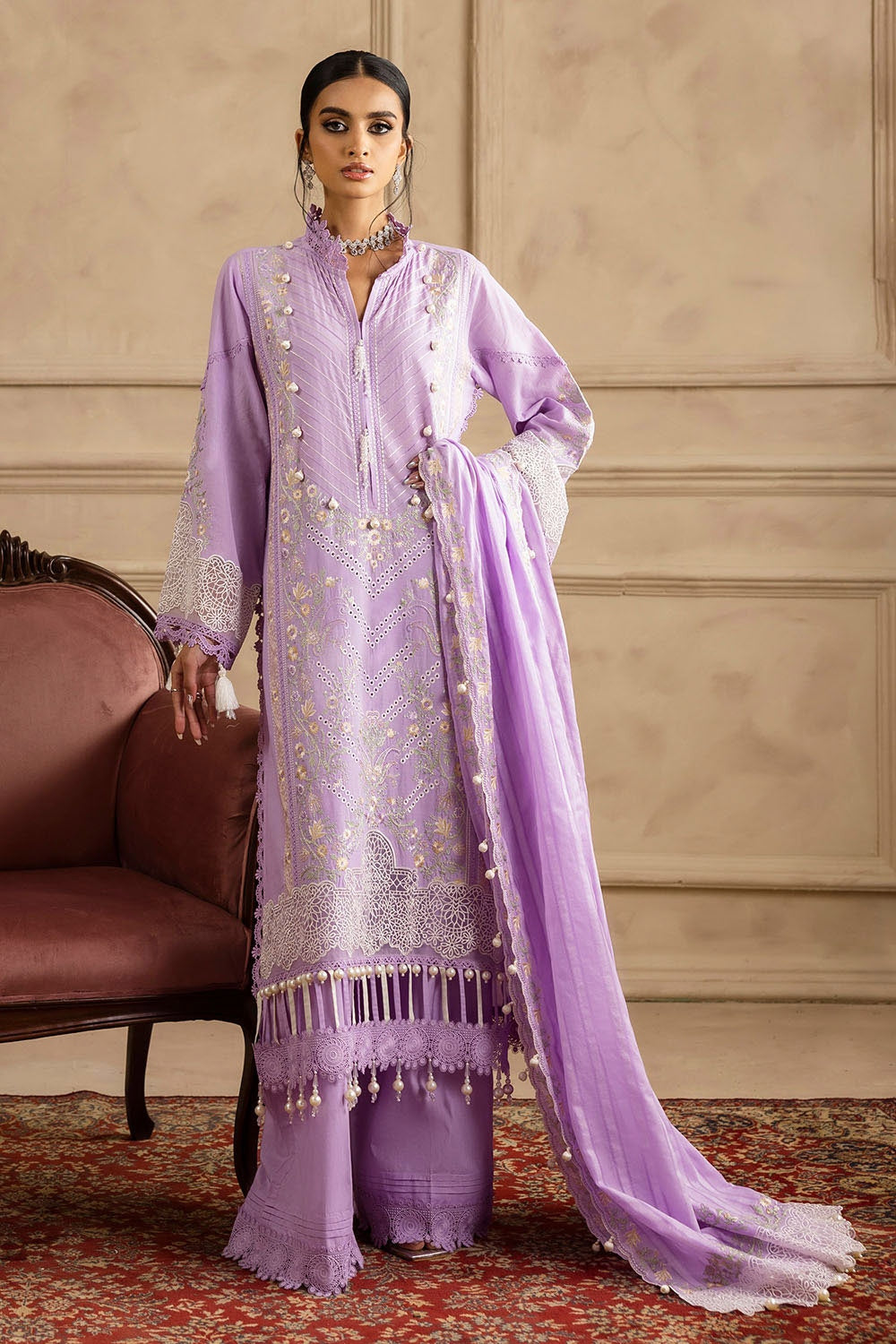 Gul Ahmed | Festive Eid 25 | PM-52034 by Maria Faisal - Registered Vendor of : Gul Ahmed - type : Ladies Clothes - 100% original wedding dresses