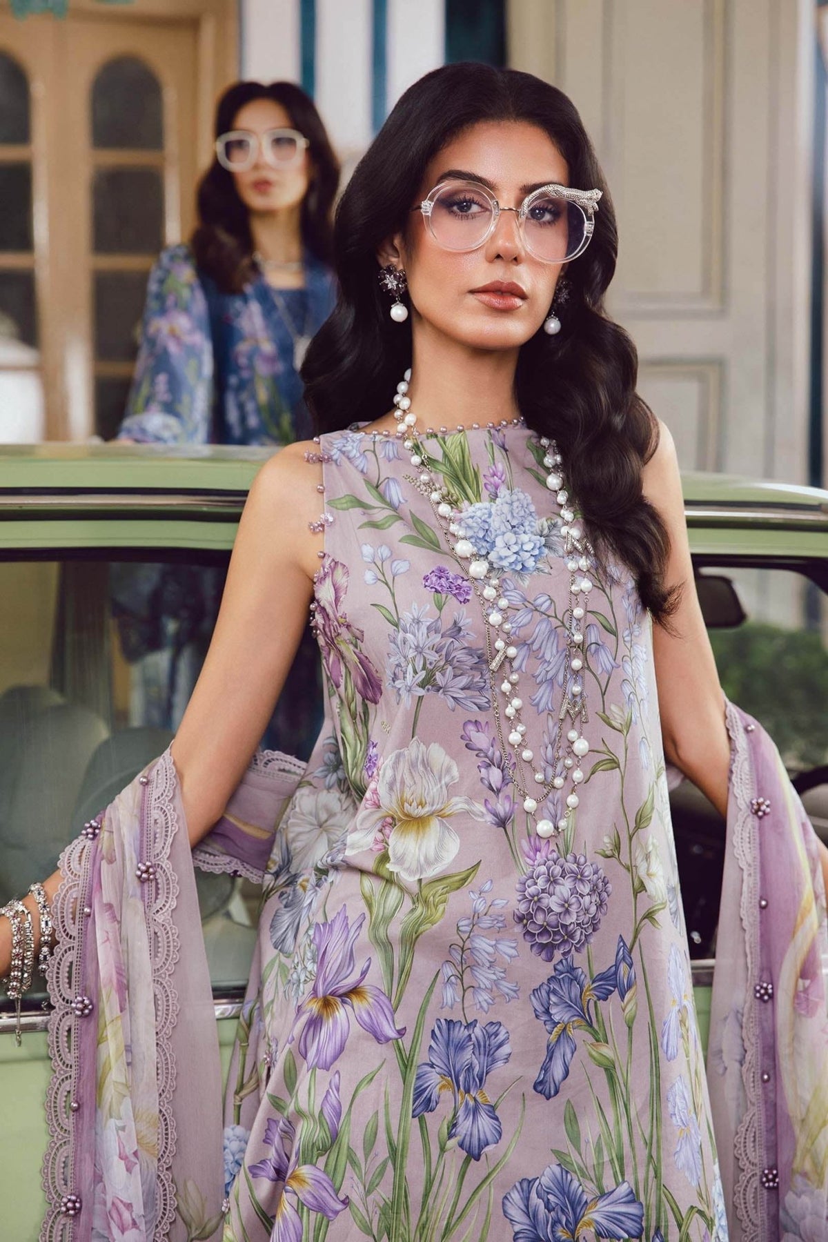 Maria B | M Prints Winter 25 | MPT-2708-A - Casual Dress - available at Maria Faisal in UK and USA.