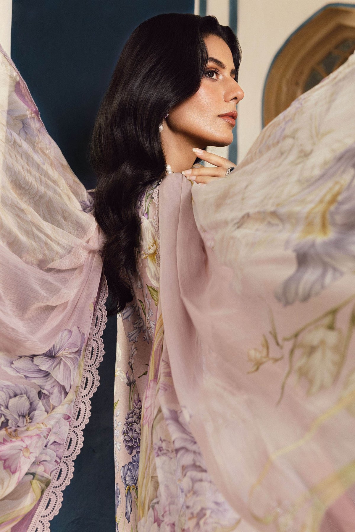 Maria B | M Prints Winter 25 | MPT-2708-A - Casual Dress - available at Maria Faisal in UK and USA.