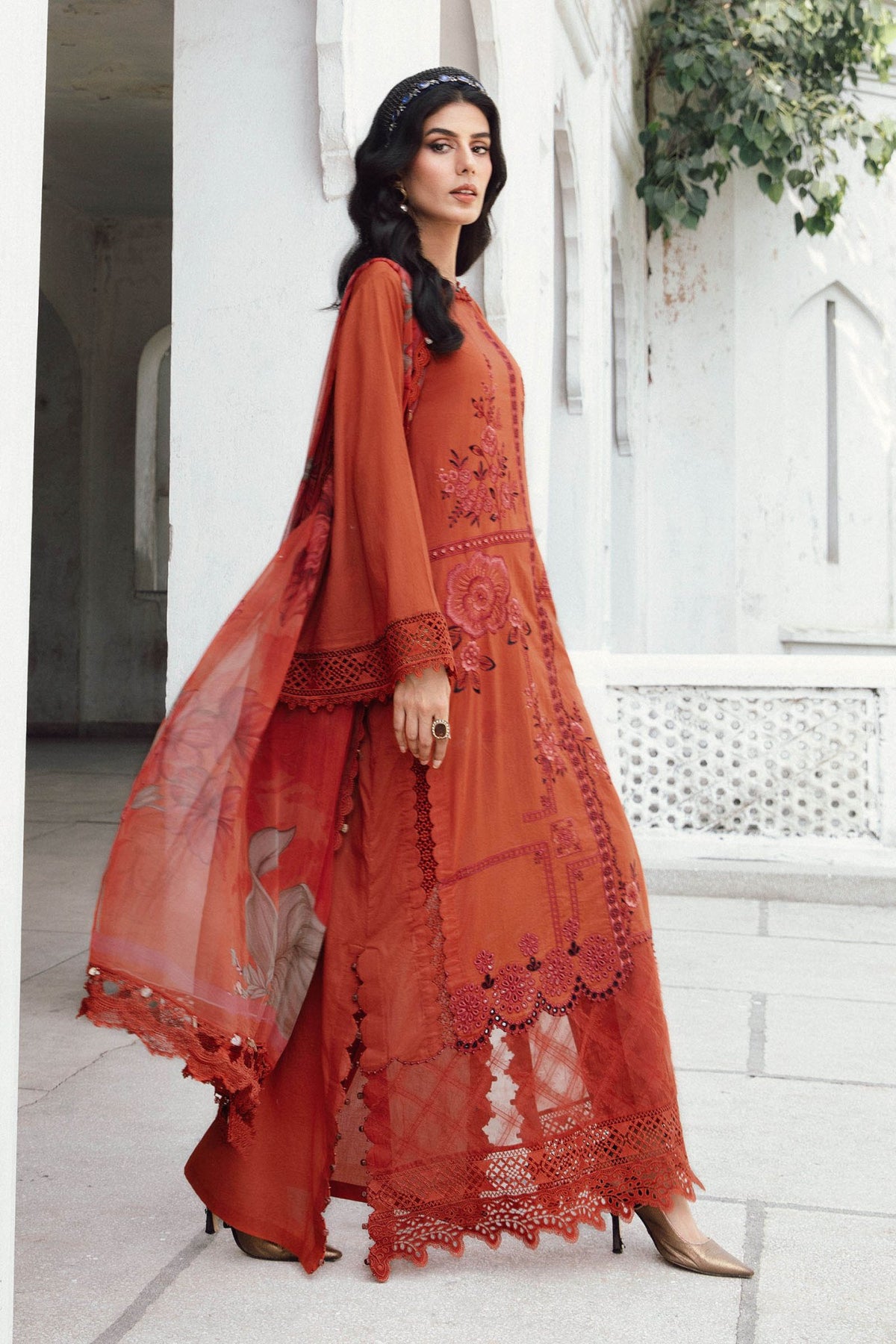 Maria B | M Prints Winter 25 | MPT-2701-B - Casual Dress - available at Maria Faisal in UK and USA.