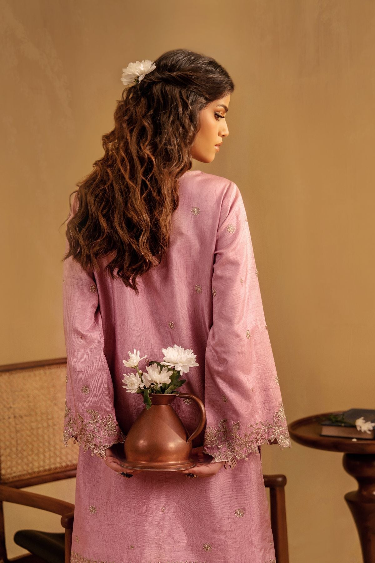 Enzo | Celia Formals | Elara - is Tea Pink dress from Enzo - Ladies Clothes - Maria Faisal