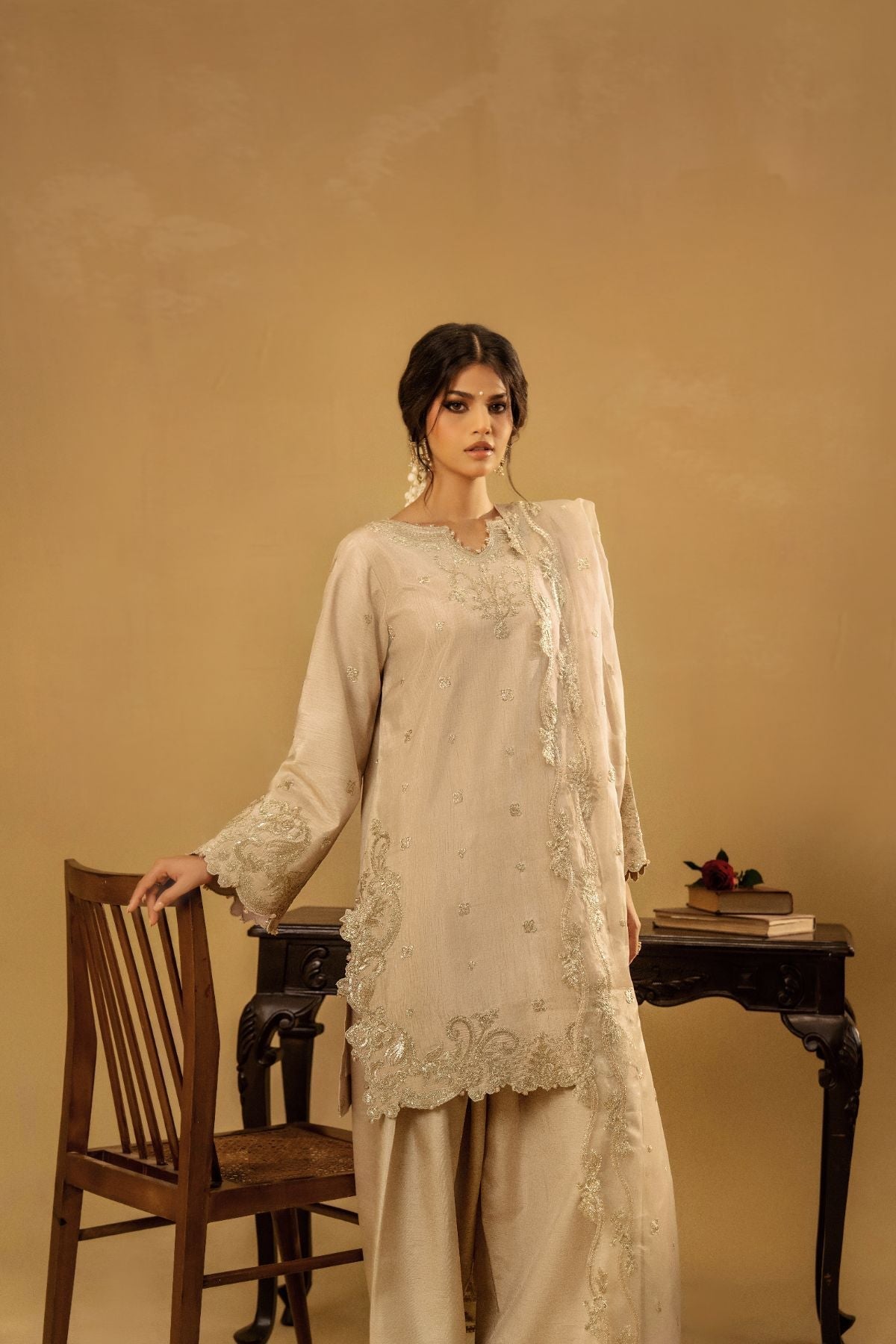 Enzo | Celia Formals | Naira - is Gold dress from Enzo - Ladies Clothes - Maria Faisal