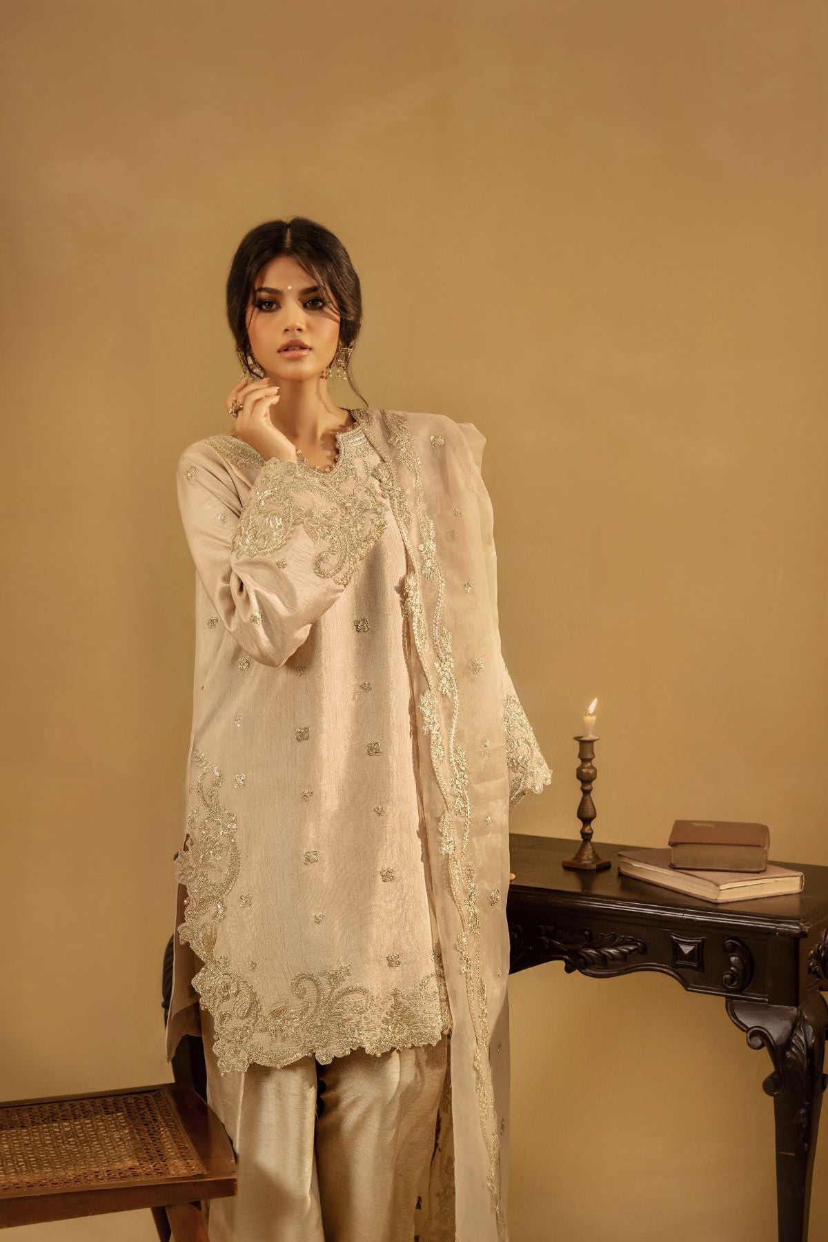 Enzo | Celia Formals | Naira - is Gold dress from Enzo - Ladies Clothes - Maria Faisal