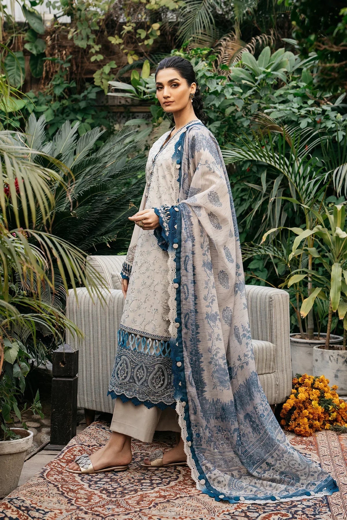 Ethnic | Rozana Collection SS 24 | E0408/203/004 - Ladies Clothes - Maria Faisal