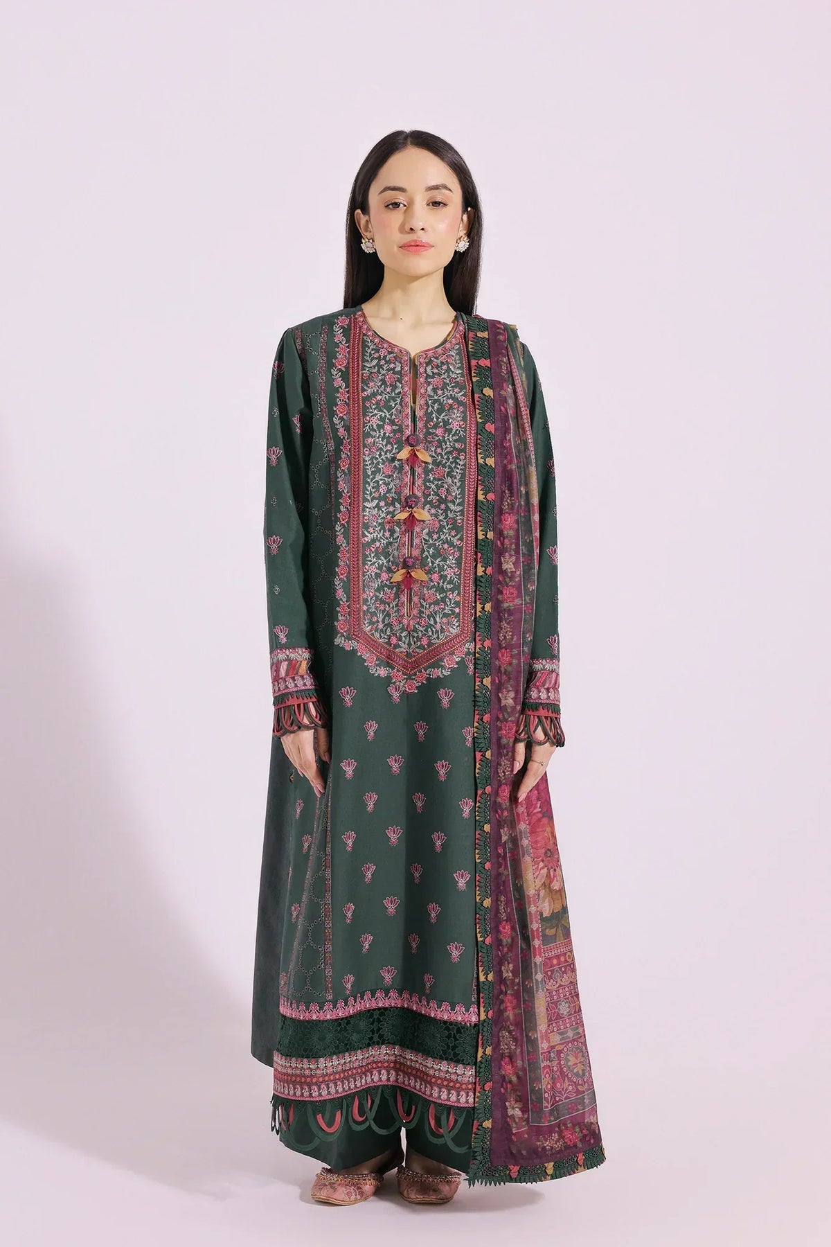 Ethnic | Rozana Collection SS 24 | E0410/203/707 - Ladies Clothes - Maria Faisal