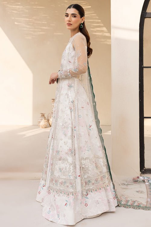 Farasha | Lu Zella Premium Formals 25 | Moonlight Mist - is White dress from Farasha - Ladies Clothes - Maria Faisal