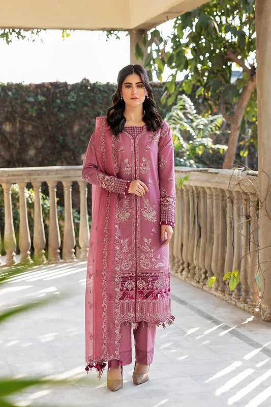 Farasha | Bahaar Embroidered Lawn | Rose Garland - Ladies Clothes - Maria Faisal