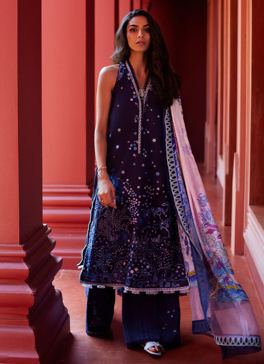 Farah Talib Aziz | Suay Lawn 24 | IZEA BLUE - Ladies Clothes - Maria Faisal
