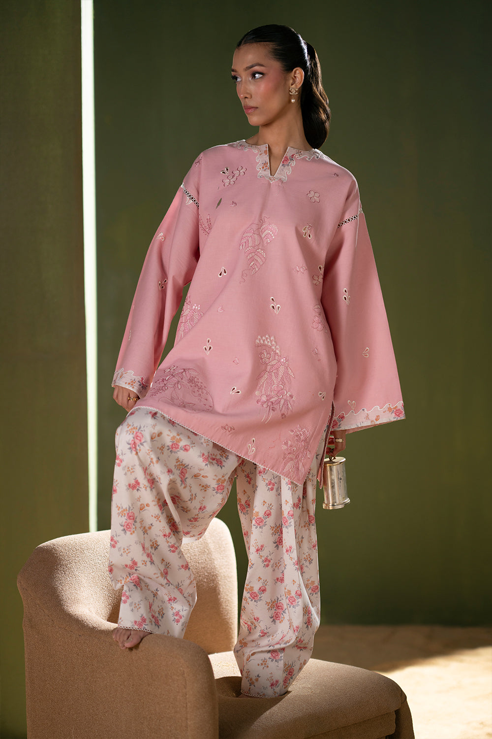 Saira Rizwan | Joolie Co ords | JOOLIE PINK - JBP25-08 - Ladies Clothes - Maria Faisal