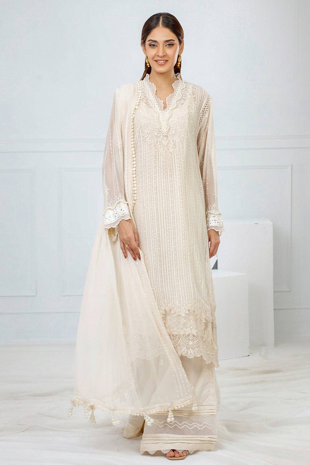 Gul Ahmed | Festive Eid 25 |FE-52074 by Maria Faisal - Registered Vendor of : Gul Ahmed - type : Ladies Clothes - 100% original wedding dresses