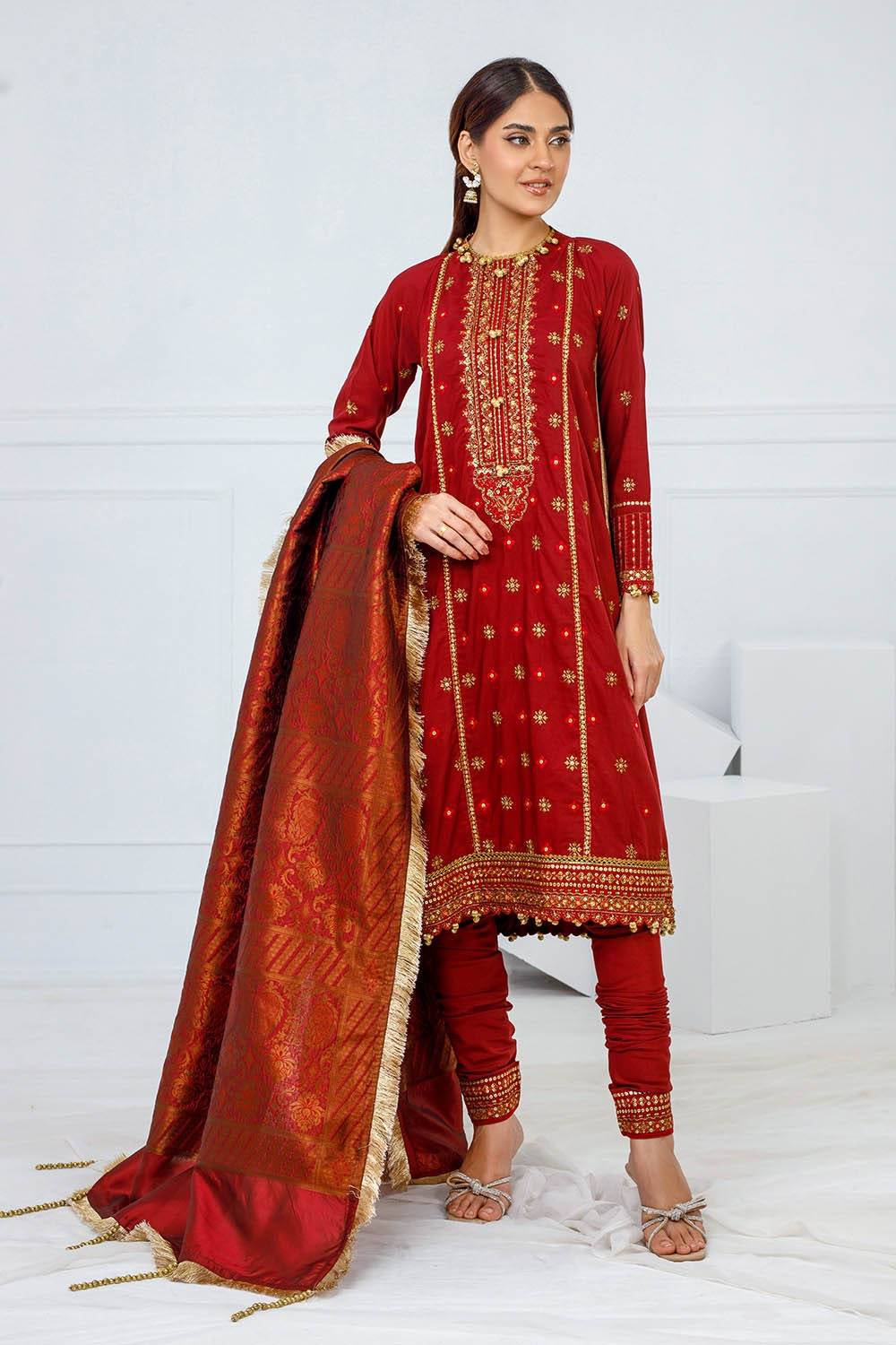 Gul Ahmed | Festive Eid 25 | FE-52075 by Maria Faisal - Registered Vendor of : Gul Ahmed - type : Ladies Clothes - 100% original wedding dresses