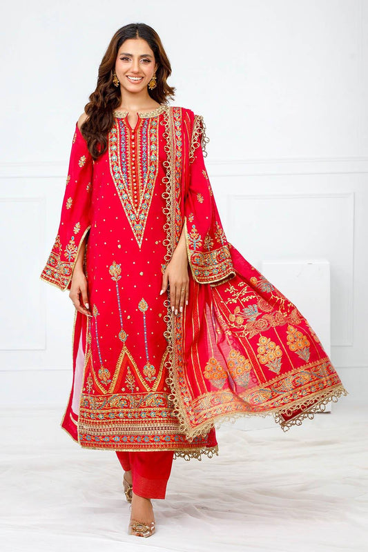 Gul Ahmed | Festive Eid 25 |FE-52093 by Maria Faisal - Registered Vendor of : Gul Ahmed - type : Ladies Clothes - 100% original wedding dresses