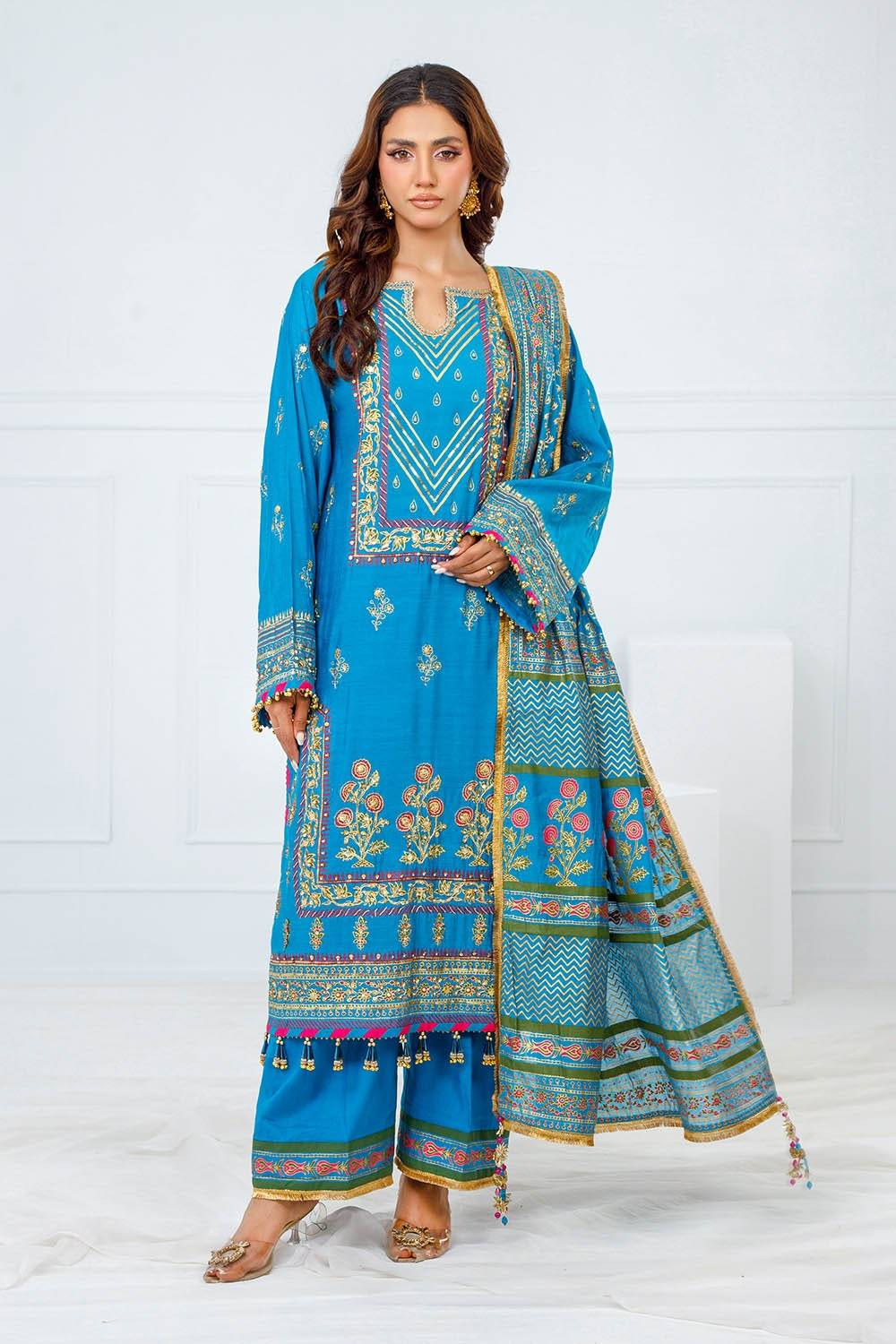 Gul Ahmed | Festive Eid 25 | FE-52094 by Maria Faisal - Registered Vendor of : Gul Ahmed - type : Ladies Clothes - 100% original wedding dresses