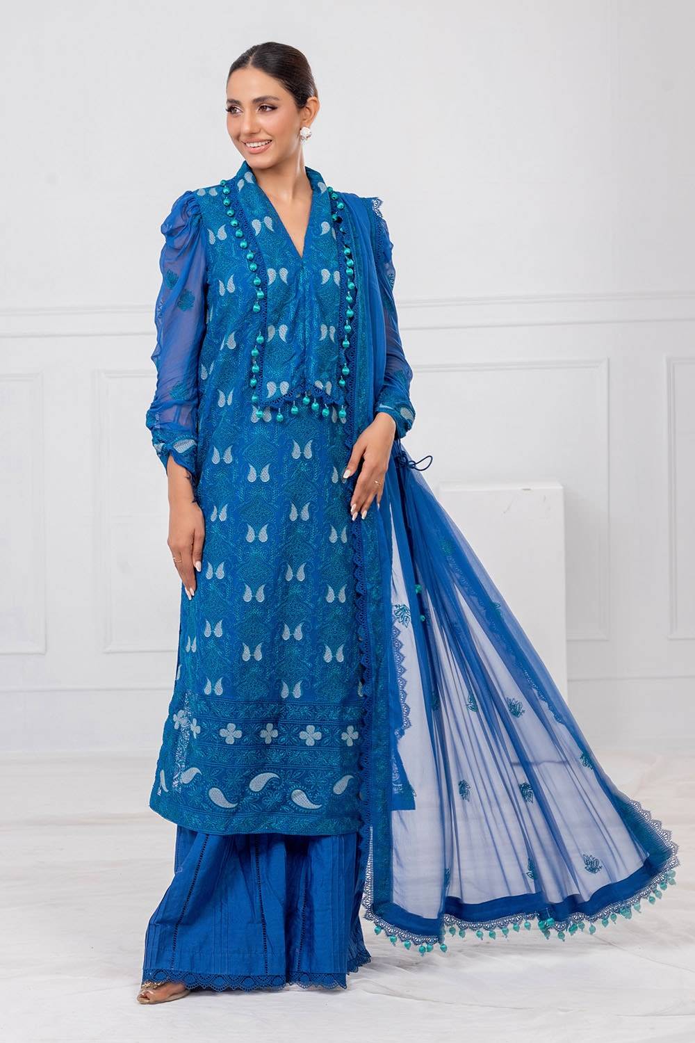 Gul Ahmed | Festive Eid 25 | FE-52143 by Maria Faisal - Registered Vendor of : Gul Ahmed - type : Ladies Clothes - 100% original wedding dresses