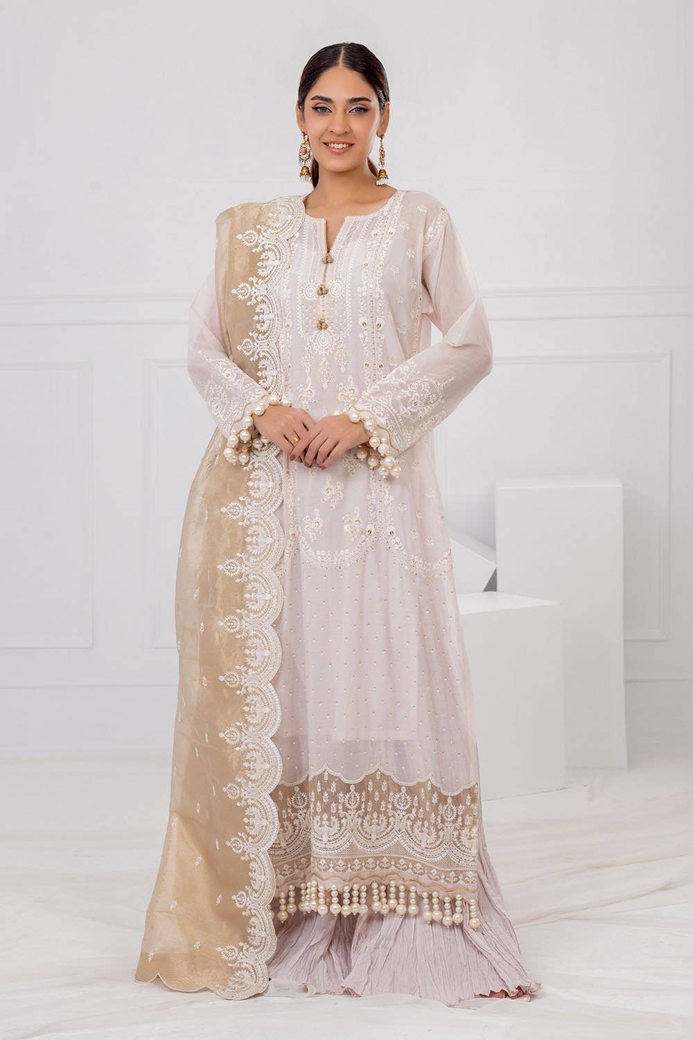 Gul Ahmed | Festive Eid 25 |FE-52144 by Maria Faisal - Registered Vendor of : Gul Ahmed - type : Ladies Clothes - 100% original wedding dresses
