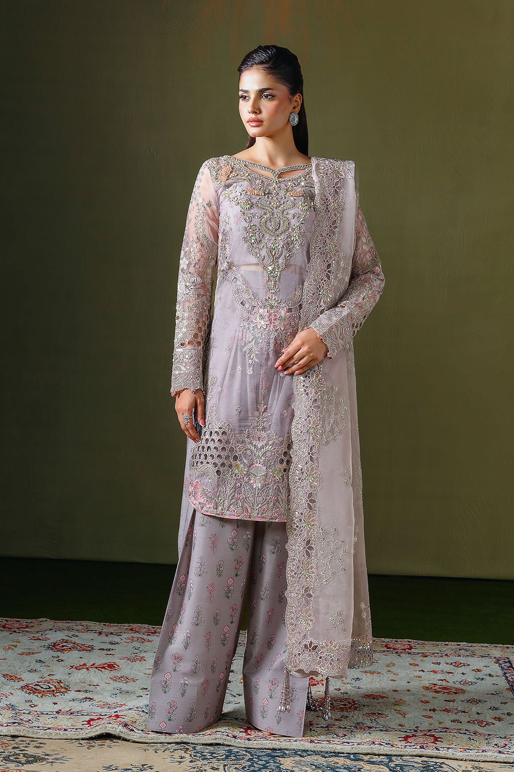Ramsha | Festive Formals | E-308 - Formal Dress - available at Maria Faisal in UK and USA.