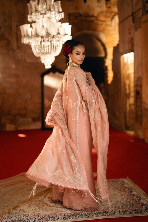 Florent | Mehermaah Wedding Formals | NAYAB - is Peach dress from Florent - Ladies Clothes - Maria Faisal