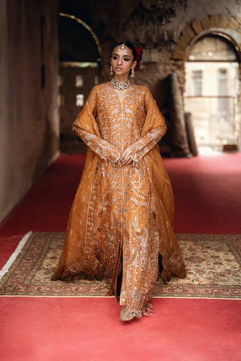 Florent | Mehermaah Wedding Formals | ZARPOSH - is Orange dress from Florent - Ladies Clothes - Maria Faisal