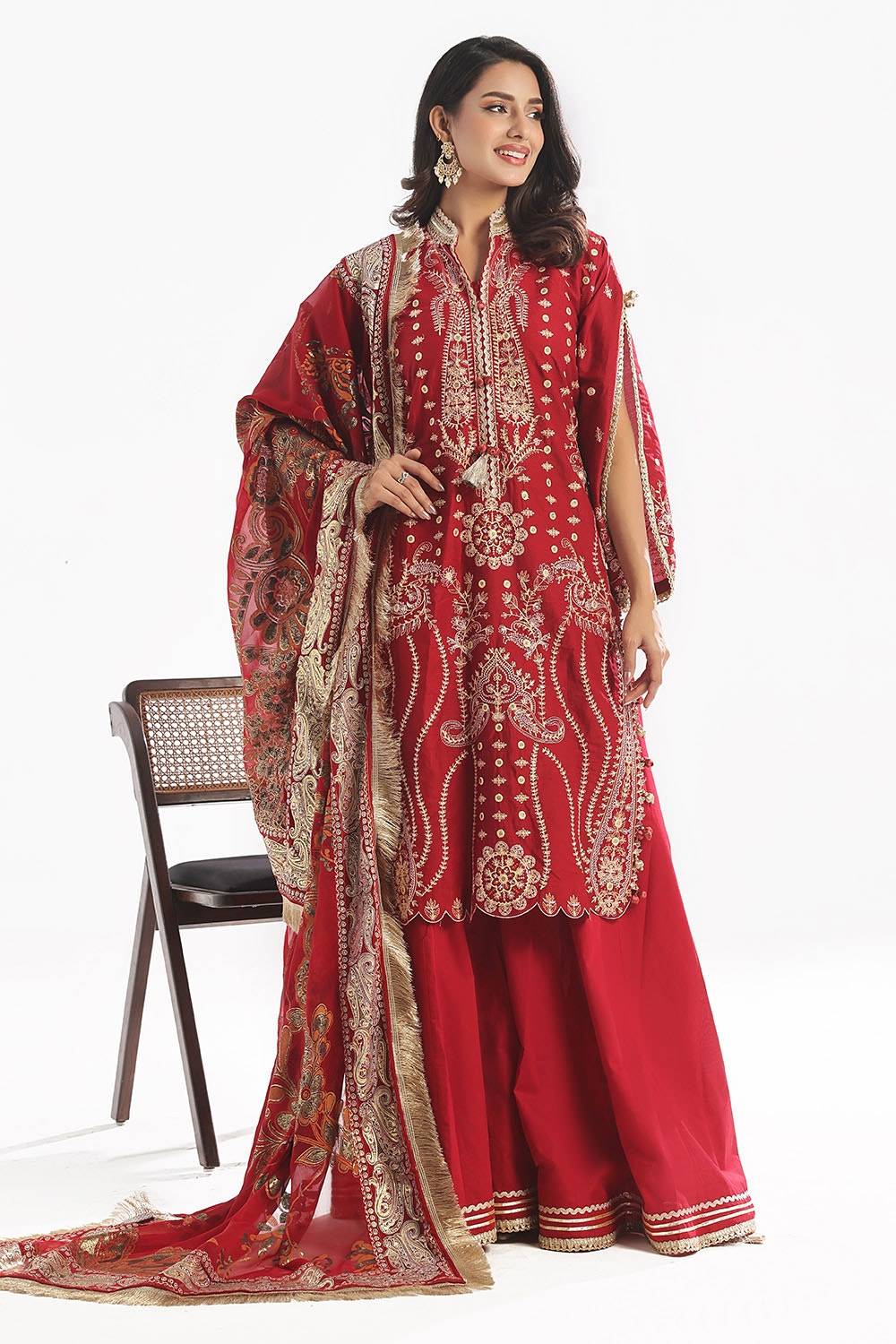 Gul Ahmed | Festive Eid 25 | PM-52044 by Maria Faisal - Registered Vendor of : Gul Ahmed - type : Ladies Clothes - 100% original wedding dresses