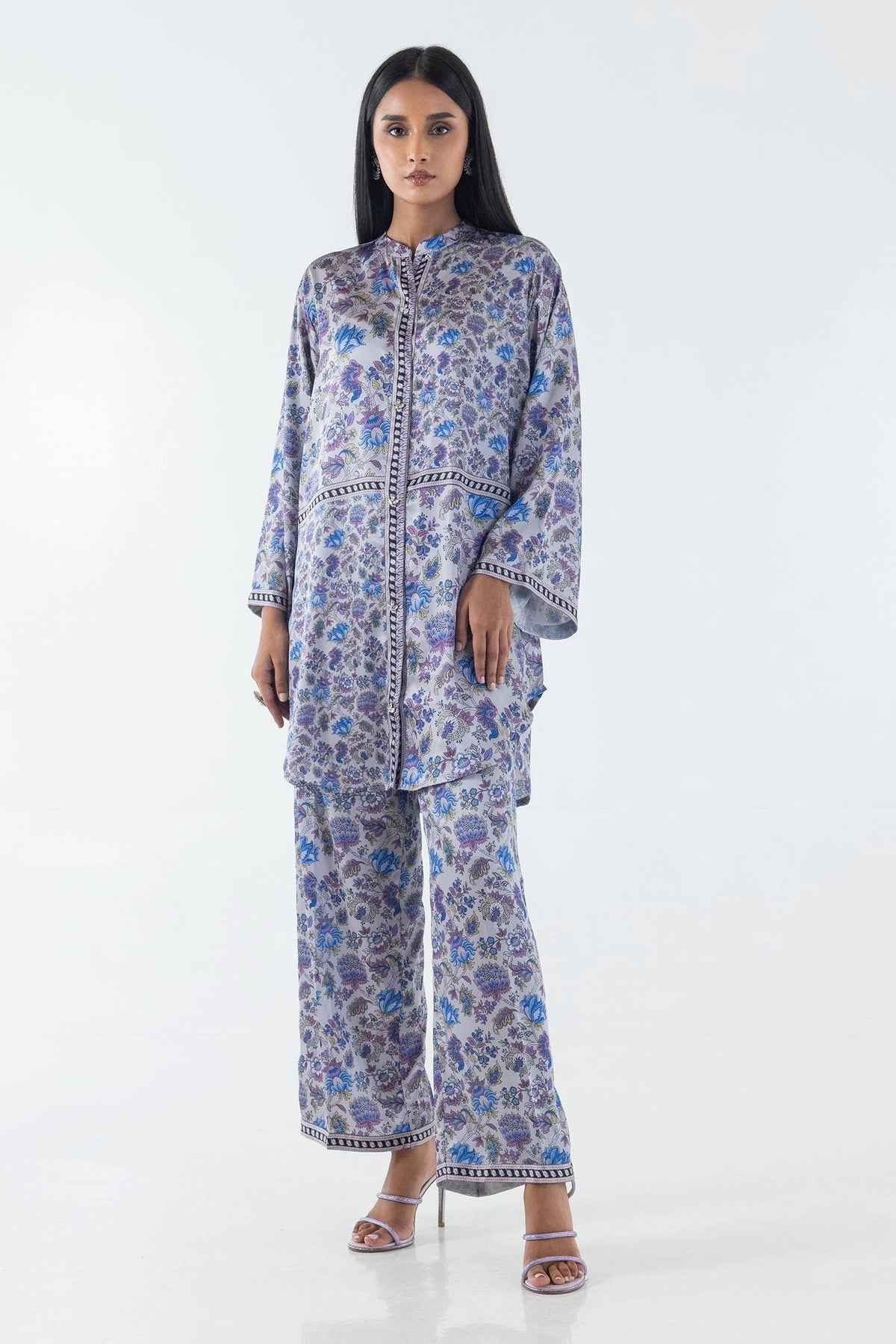 Sana Safinaz | Silk Tunics | FW24STP808P2T by Maria Faisal - Registered Vendor of : Sana Safinaz - type : Ladies Clothes - 100% original wedding dresses