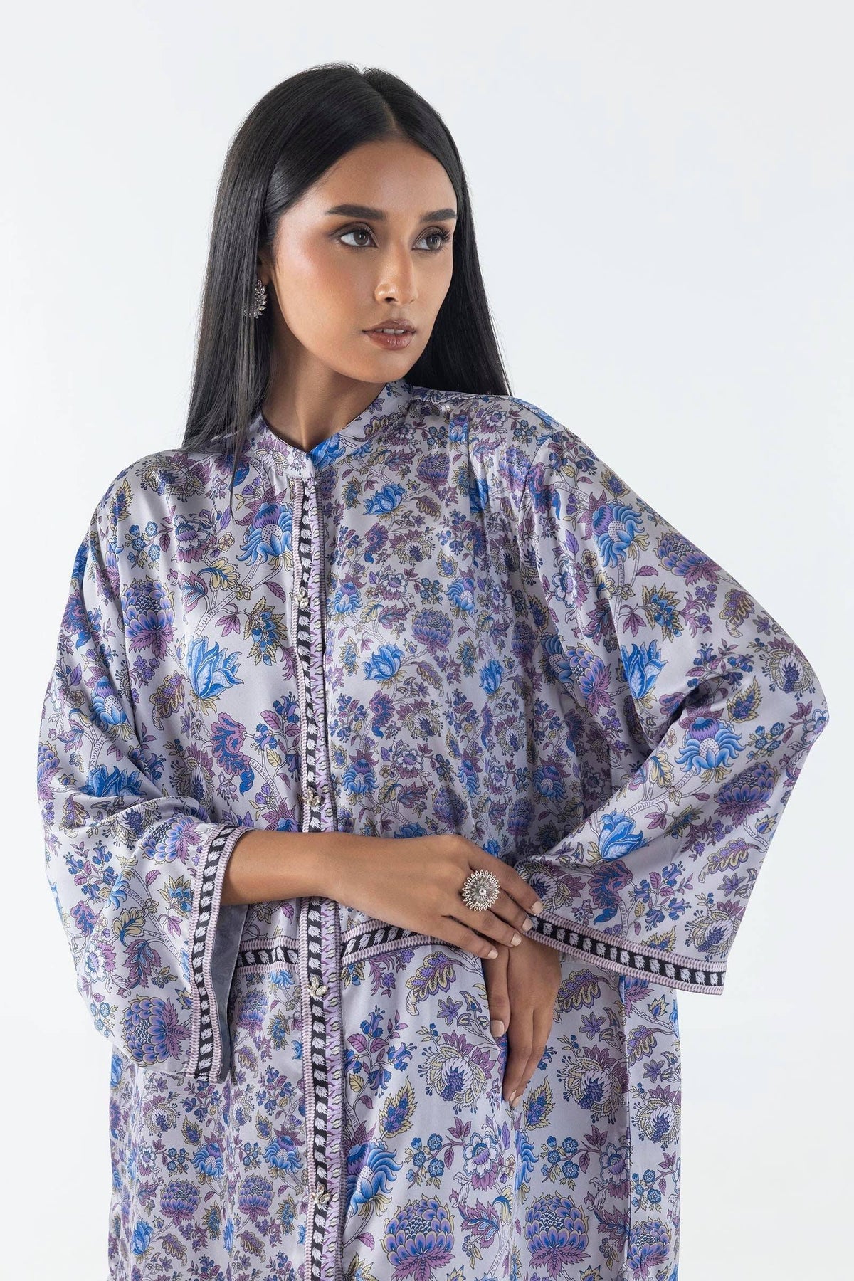 Sana Safinaz | Silk Tunics | FW24STP808P2T by Maria Faisal - Registered Vendor of : Sana Safinaz - type : Ladies Clothes - 100% original wedding dresses