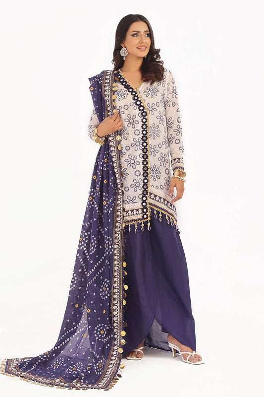 Gul Ahmed | Chunri Lawn 25 | CL-52411 B by Maria Faisal - Registered Vendor of : Gul Ahmed - type : Ladies Clothes - 100% original wedding dresses