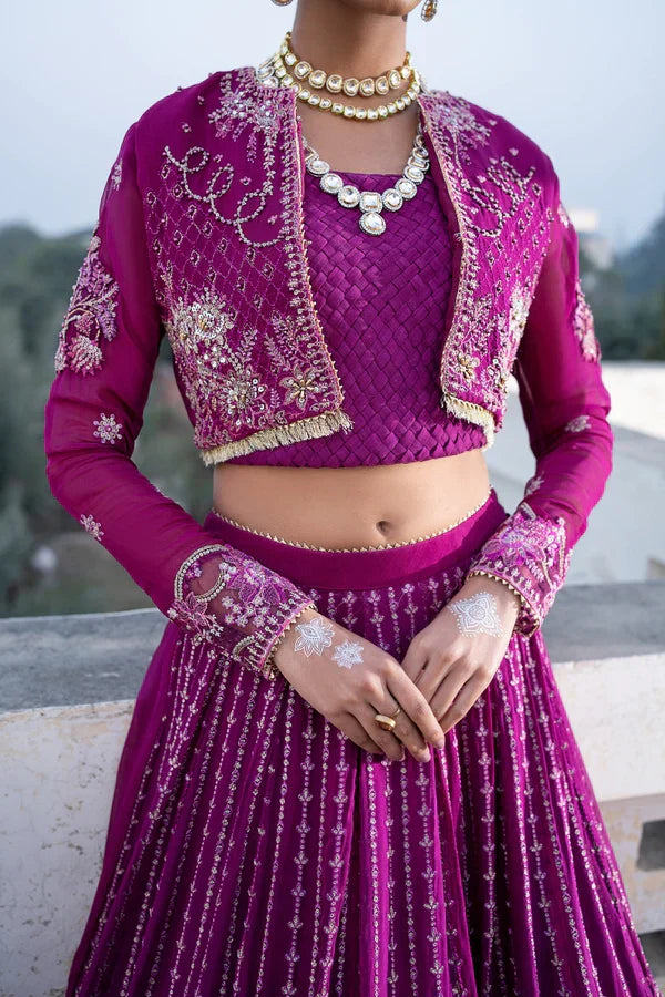 Ittehad | Dilruba Wedding Formals | ESDR77-SUT-PUP - Ladies Clothes 