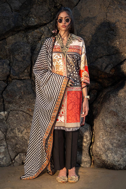 Sana Safinaz | Mahay Spring 24 | H241-028A-2BG - Ladies Clothes - Maria Faisal