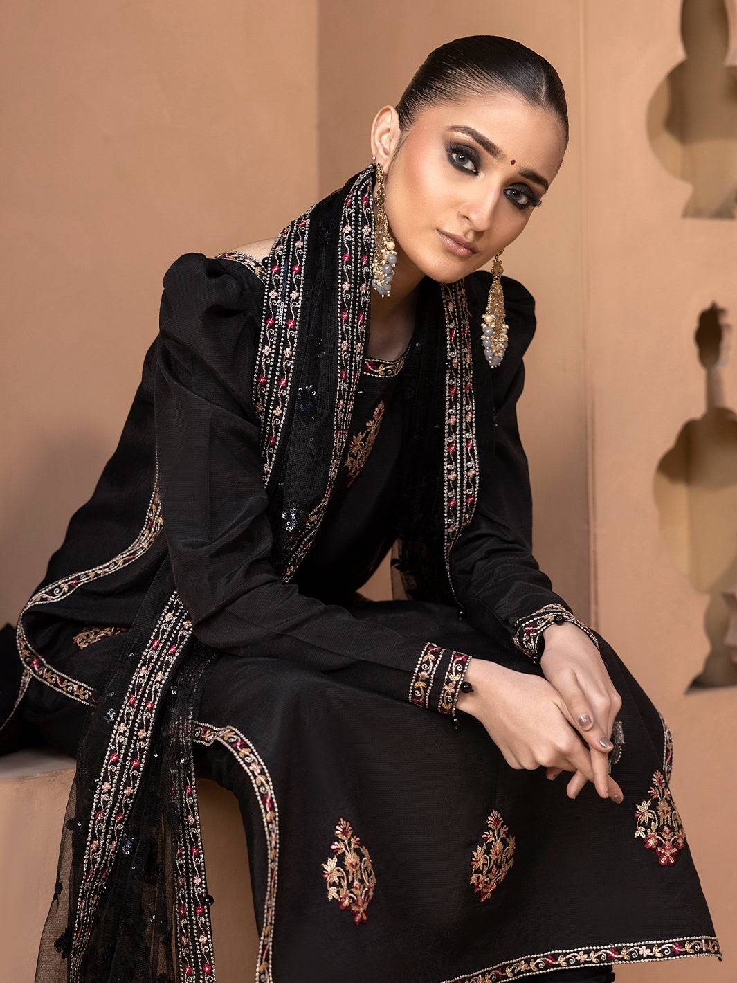 Hem Stitch | Raw Silk Edit 25 | Haya by Maria Faisal - Registered Vendor of : Hemstitch - type : Ladies Clothes - 100% original wedding dresses