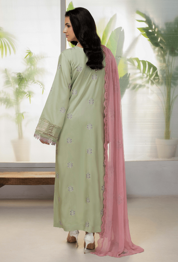 Humdum | Ellena 26 | D04 - is Pastel Mint dress from Humdum - Ladies Clothes - Maria Faisal