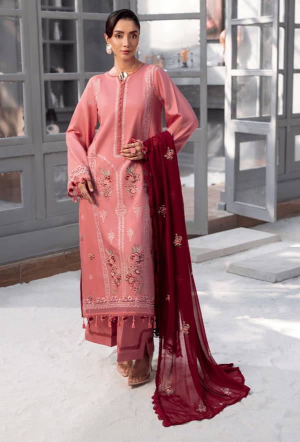 Humdum | Fareesha 26 | D04 - is Coral dress from Humdum - Ladies Clothes - Maria Faisal