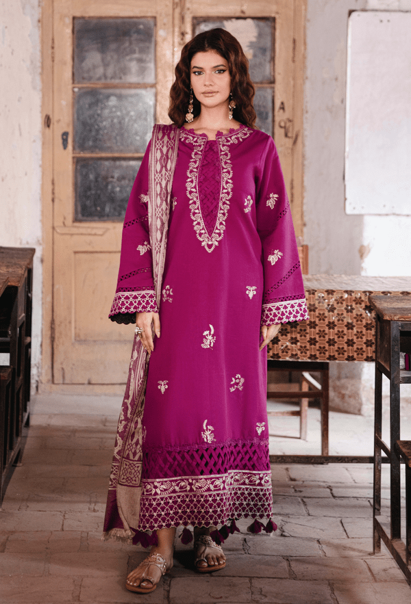 Humdum | Onora Chapter 2 | D07 - is Magenta dress from Humdum - Ladies Clothes - Maria Faisal