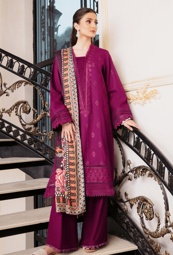 Humdum | Serene 26 | D07 - is Magenta dress from Humdum - Ladies Clothes - Maria Faisal