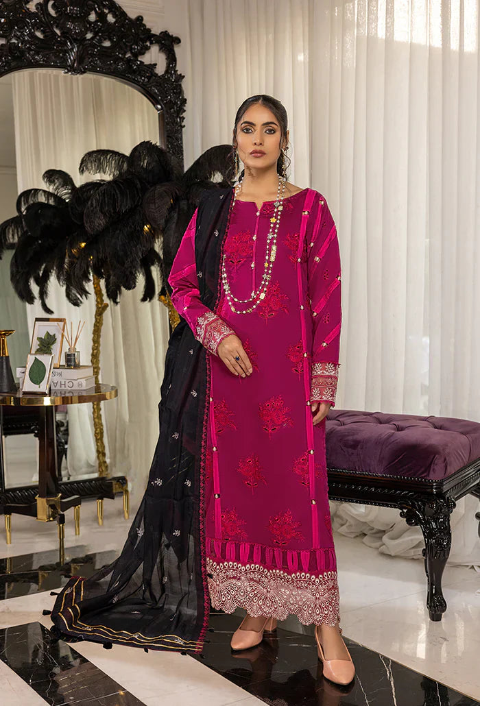 Humdum | Charlotte Chikankari Lawn | D01 - Ladies Clothes 