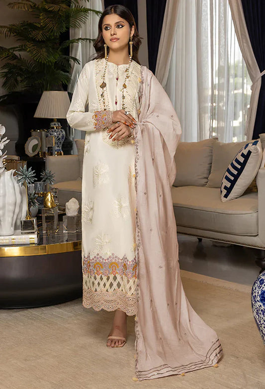 Humdum | Charlotte Chikankari Lawn | D04 - Ladies Clothes 