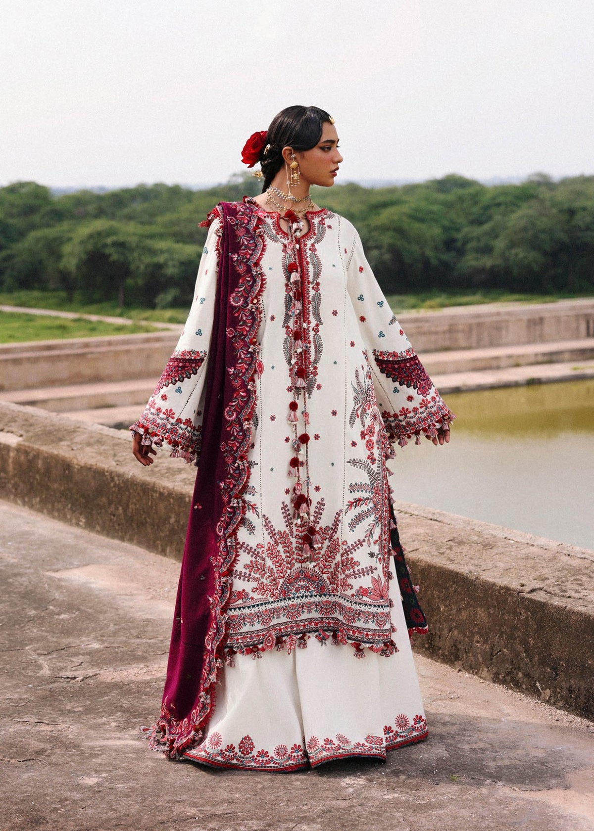 Hussain Rehar | Karandi 25 | Afsaneh - Casual Wear - available at Maria Faisal in UK and USA
