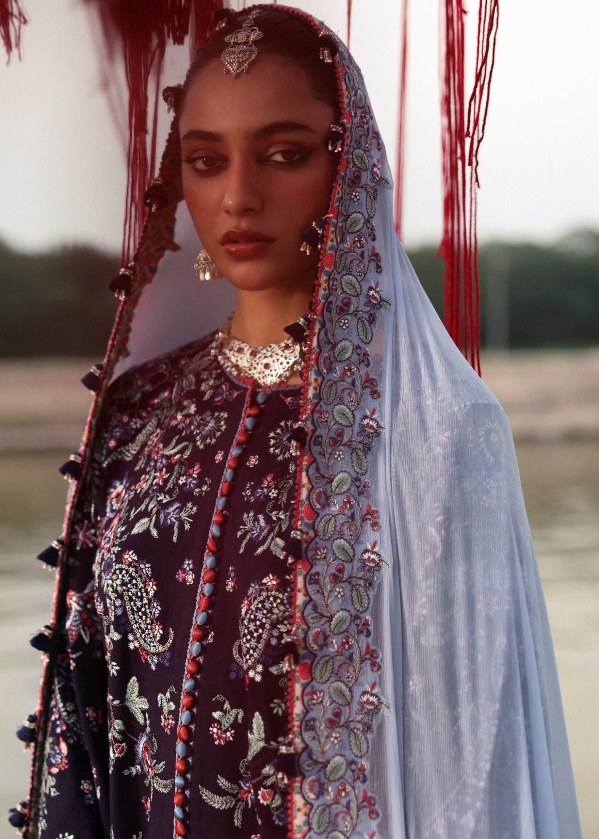 Hussain Rehar | Karandi 25 | Rouge - Casual Wear - available at Maria Faisal in UK and USA