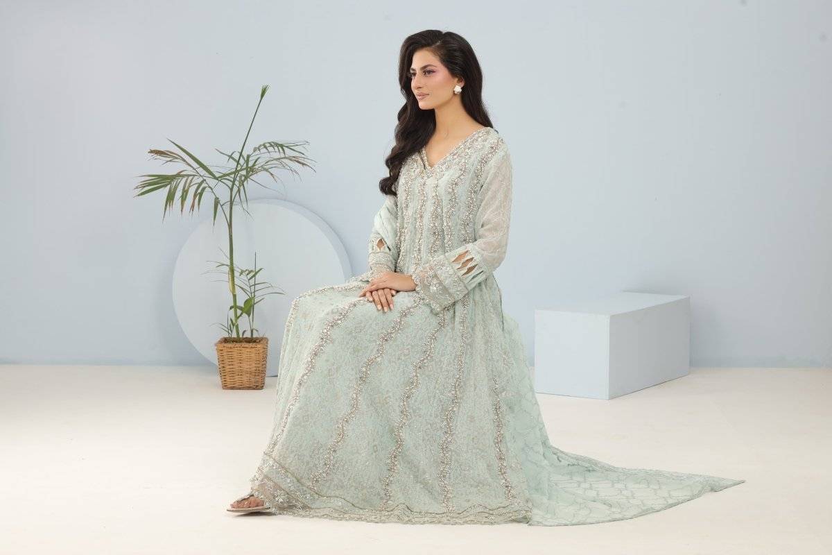 Panache | Pret | Icy Grace by Maria Faisal - Registered Vendor of : Panache By Mona - type : Ladies Clothes - 100% original wedding dresses
