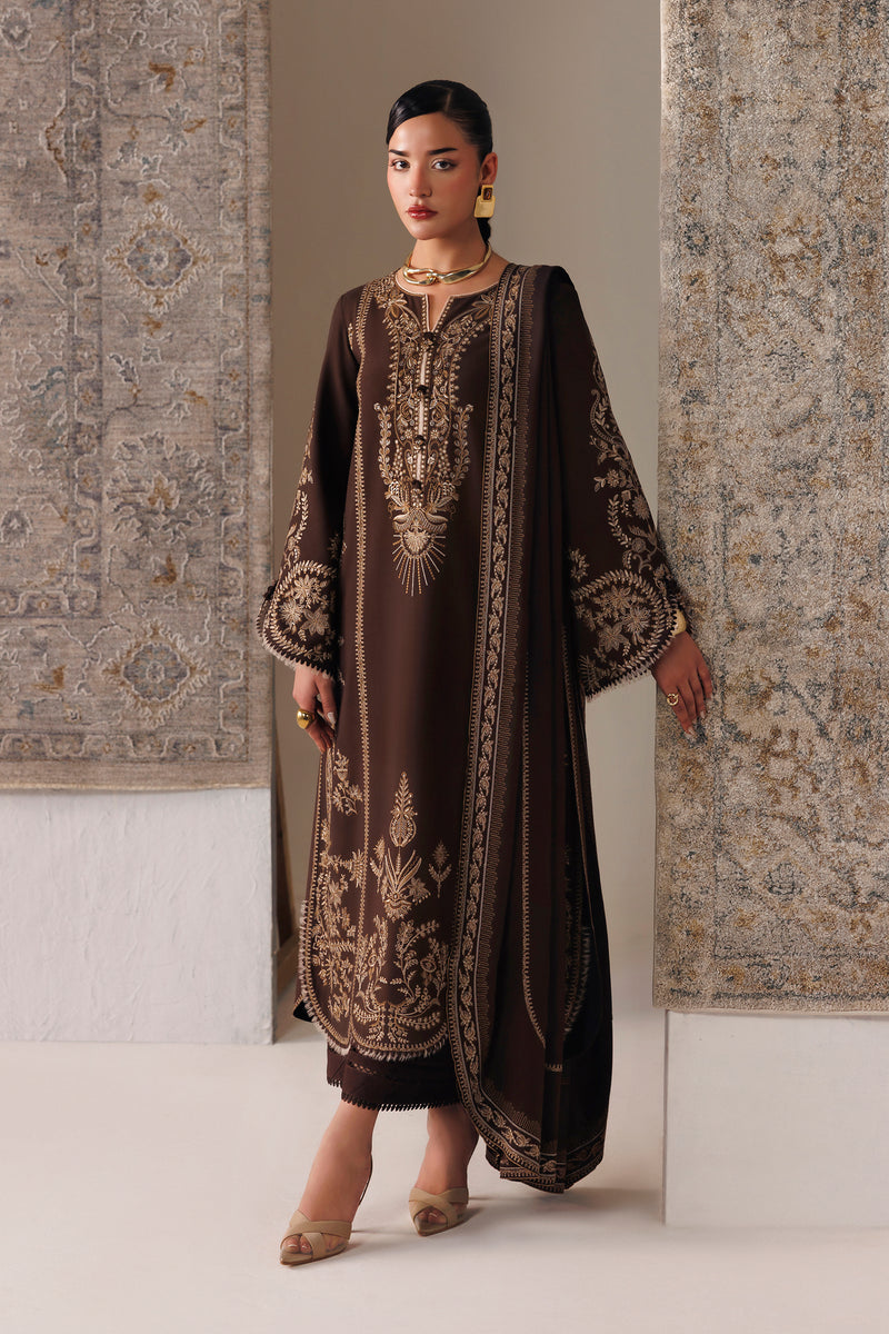 Qalamkar | Q Line Linen 26 | QLW-04 SHAHEEN - Luxury Dress - available at Maria Faisal in UK and USA.