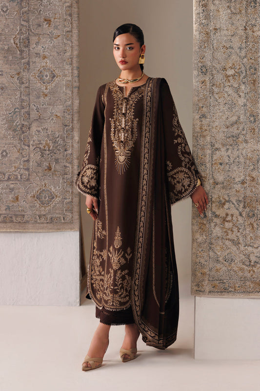 Qalamkar | Q Line Linen 26 | QLW-04 SHAHEEN - Luxury Dress - available at Maria Faisal in UK and USA.