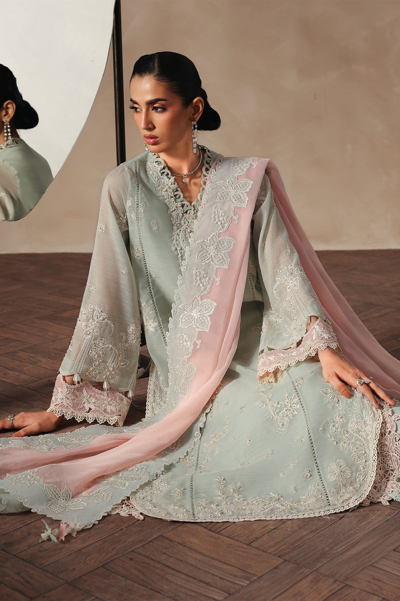Qalamkar | Luxury Pret 26 | QLP-02 - Nazia - Luxury Dress - available at Maria Faisal in UK and USA.