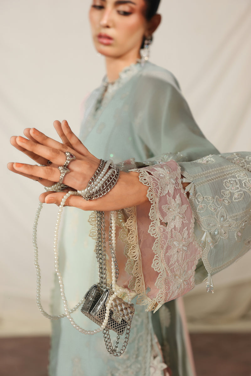 Qalamkar | Luxury Pret 26 | QLP-02 - Nazia - Luxury Dress - available at Maria Faisal in UK and USA.