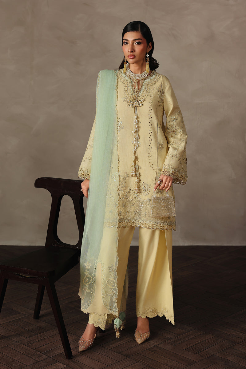 Qalamkar | Luxury Pret 26 | QLP-04 - Oriana - Luxury Dress - available at Maria Faisal in UK and USA.