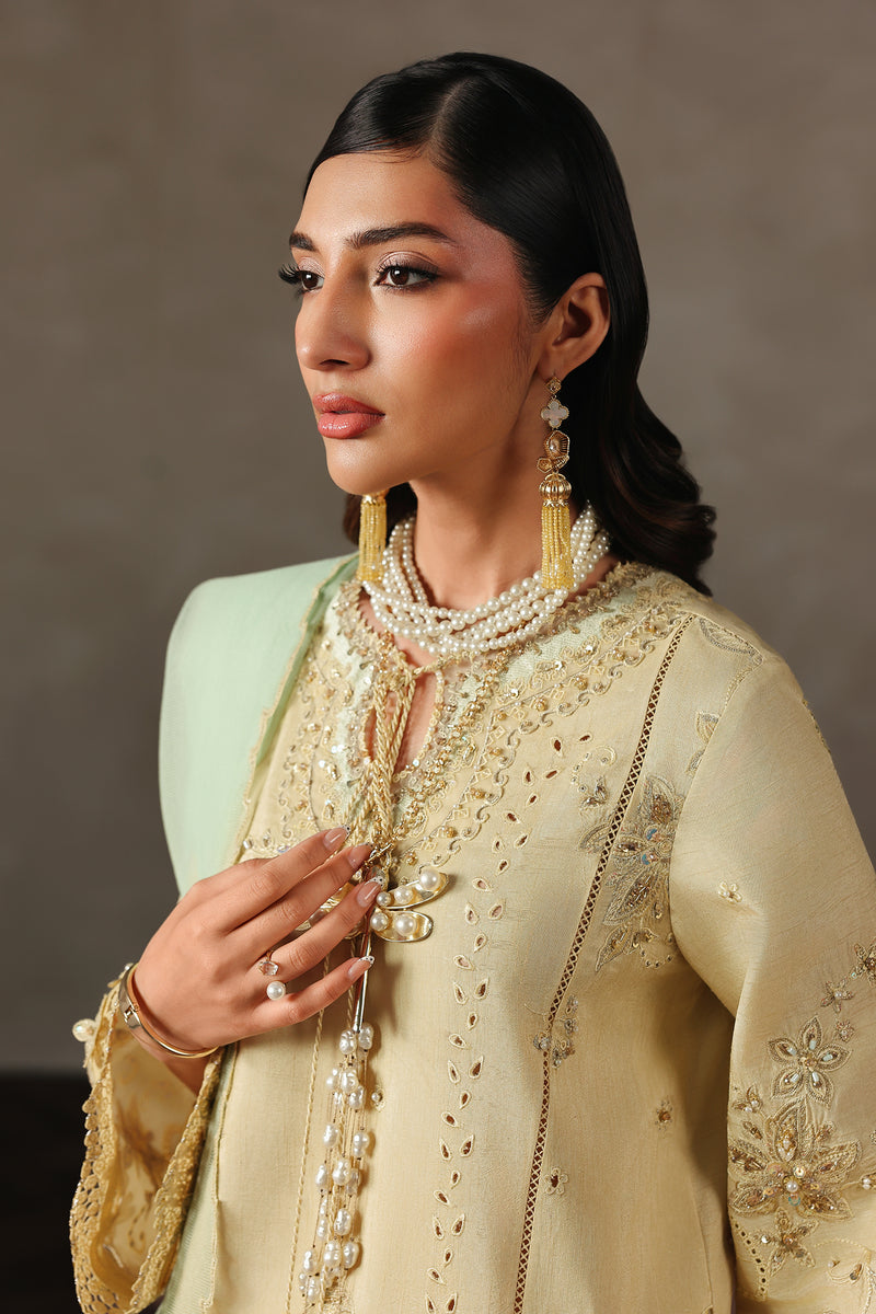 Qalamkar | Luxury Pret 26 | QLP-04 - Oriana - Luxury Dress - available at Maria Faisal in UK and USA.