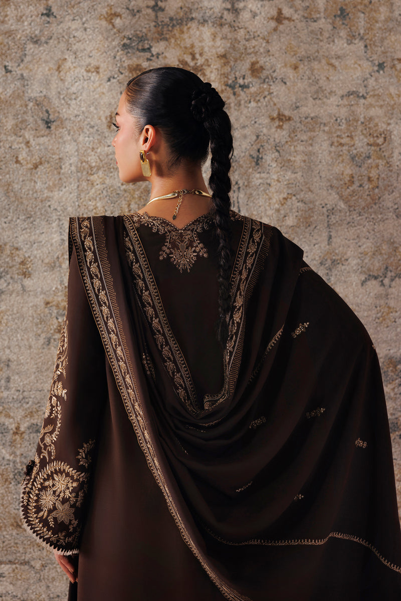 Qalamkar | Q Line Linen 26 | QLW-04 SHAHEEN - Luxury Dress - available at Maria Faisal in UK and USA.