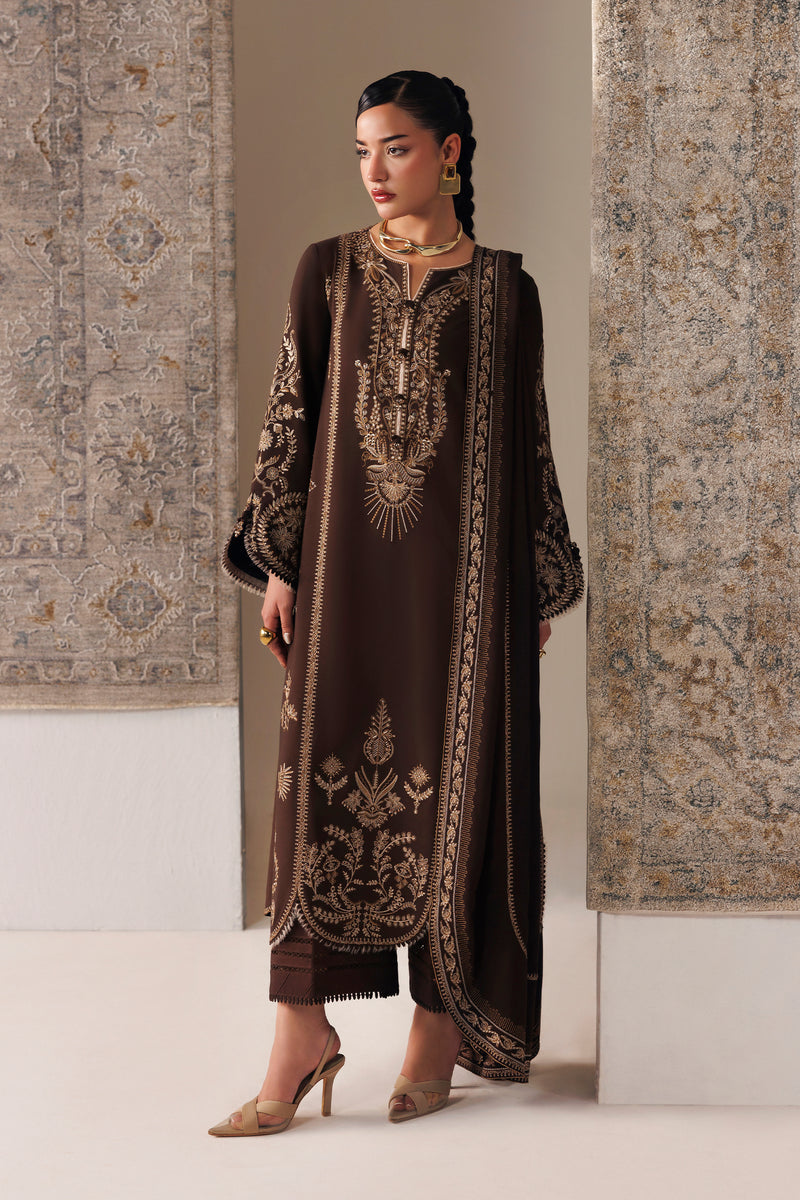 Qalamkar | Q Line Linen 26 | QLW-04 SHAHEEN - Luxury Dress - available at Maria Faisal in UK and USA.