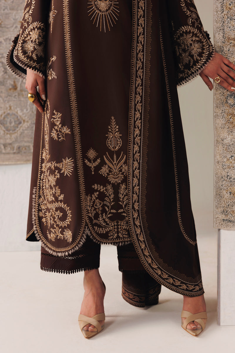 Qalamkar | Q Line Linen 26 | QLW-04 SHAHEEN - Luxury Dress - available at Maria Faisal in UK and USA.