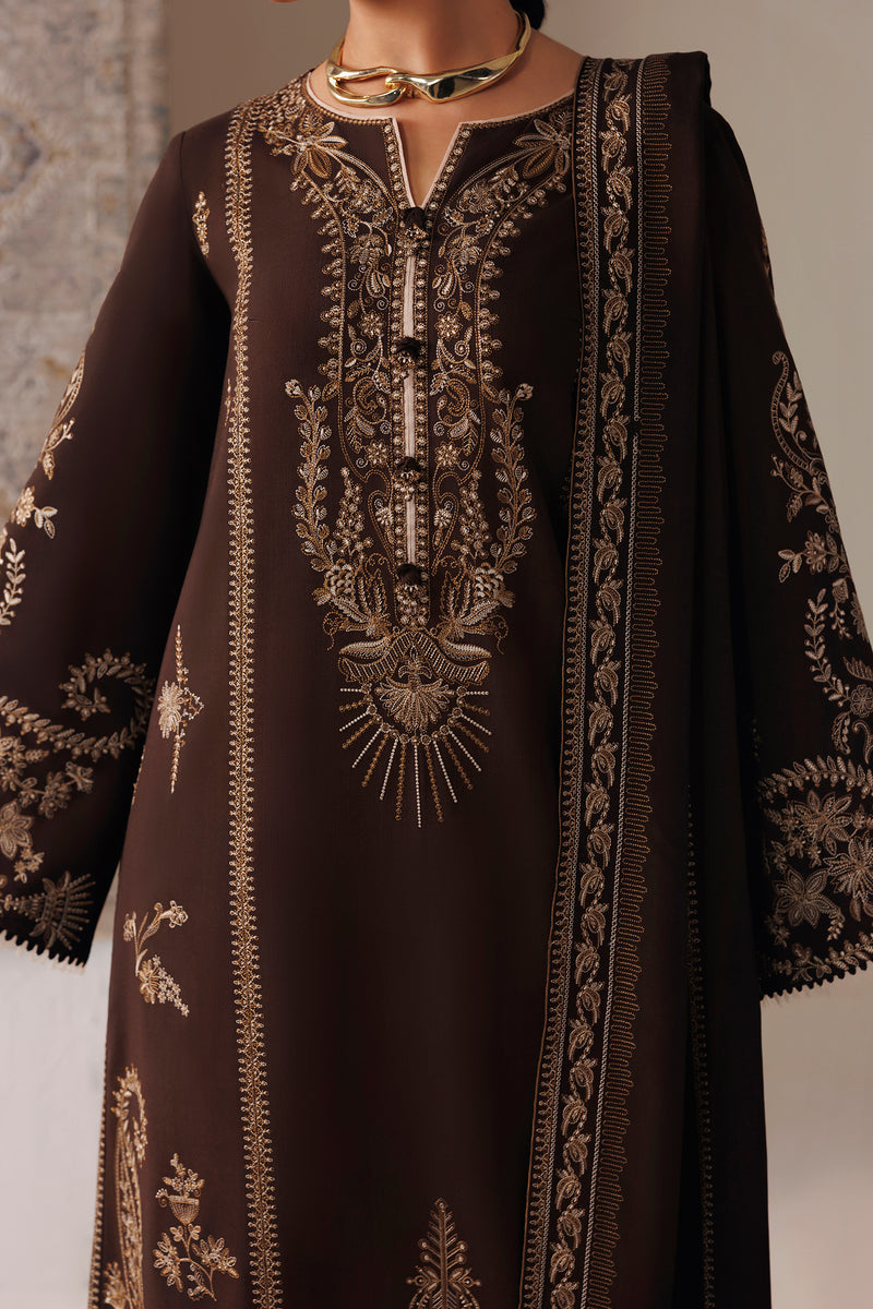 Qalamkar | Q Line Linen 26 | QLW-04 SHAHEEN - Luxury Dress - available at Maria Faisal in UK and USA.